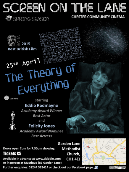 The Screen on the Lane The Theory of Everything poster