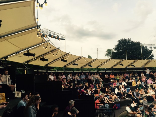 The audience at the Grosvenor Park Open Air Theatre   Photo: Angela Ferguson