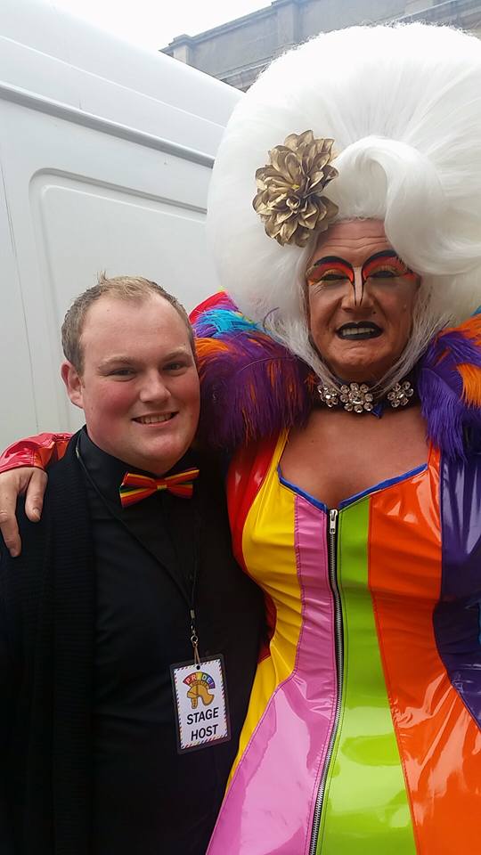 We Are Chester's Matt Poynton with local drag star Shagger Photo courtesy of Matt Poynton
