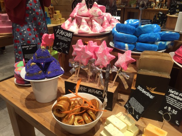Festive goodies from Lush Photo: Angela Ferguson 