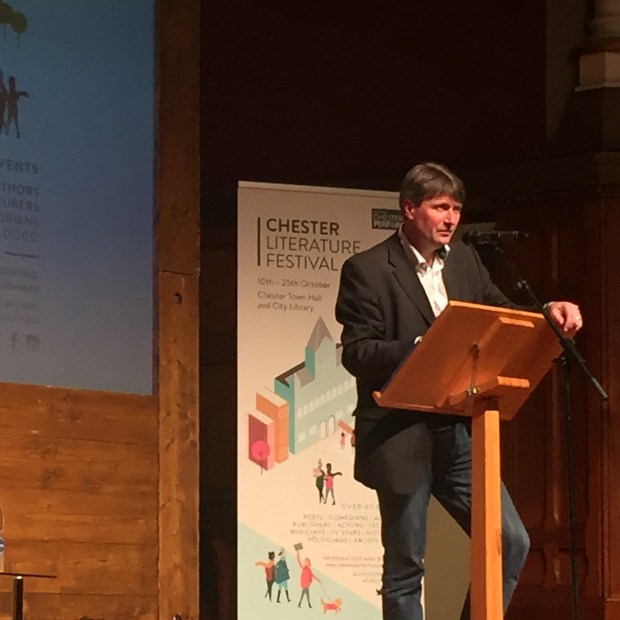 Simon Armitage at the Chester Literature Festival Photo: Angela Ferguson