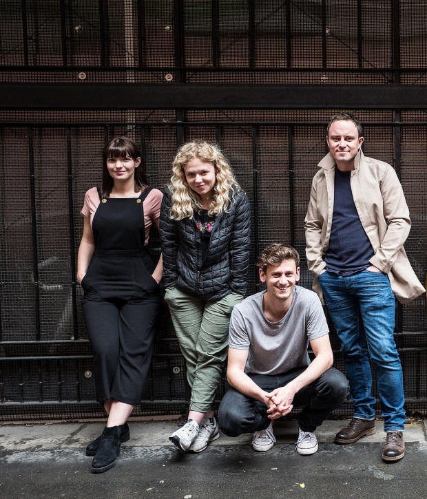 Roundabout__Cast &amp; Creative Team_Katie Elin Salt Sally Messham Hasan Dixon and Director James Grieve_p